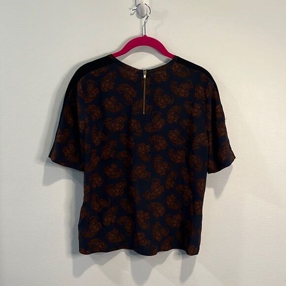 A.L.C. “Racci” silk paisley print shirt top blouse 2 - Picture 5 of 5